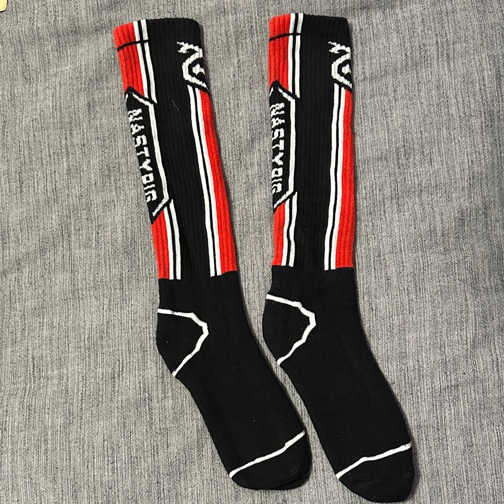 Nasty Pig Black and Red Athletic Socks